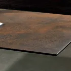 Tavolo con piano in vetroceramica moderno made in Italy, Mitia Viadurini