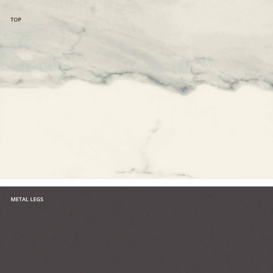 Tavolo con piano in vetroceramica moderno made in Italy, Mitia Viadurini