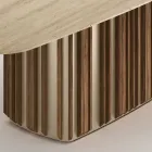 Tavolo con Top in Marmo e Base in Metallo di Design Made in Italy - Lunaria Viadurini