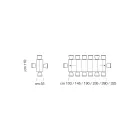 Tavolo Consolle Allungabile fino a 325 cm in Laminato Made in Italy – Dalmata Viadurini