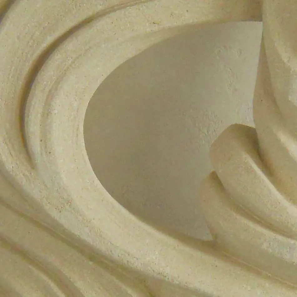 Tavolo consolle in pietra e cristallo di design Emera Viadurini