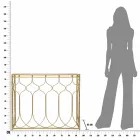 Tavolo Consolle Rettangolare in Ferro di Design Moderno - Karine Viadurini