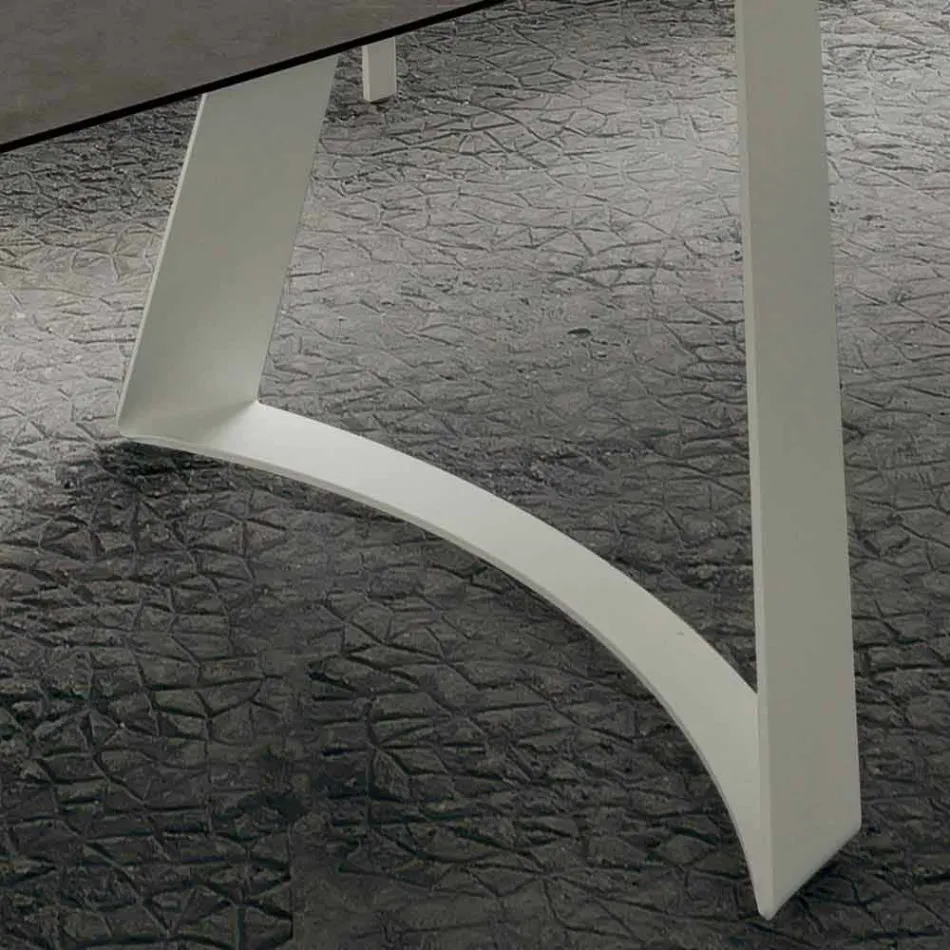 Tavolo Cucina Allungabile Fino a 280 cm Effetto Marmo Made in Italy - Pinocchio Viadurini