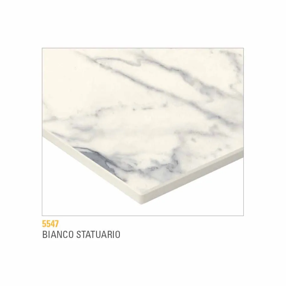 Tavolo Cucina Allungabile Fino a 280 cm Effetto Marmo Made in Italy - Pinocchio Viadurini