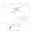 Tavolo Cucina Allungabile Fino a 280 cm in Legno Realizzato in Italia - Carlino Viadurini