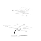Tavolo Cucina Allungabile Fino a 280 cm in Legno Realizzato in Italia - Carlino Viadurini