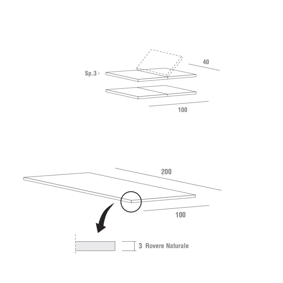 Tavolo Cucina Allungabile Fino a 280 cm in Legno Realizzato in Italia - Carlino Viadurini