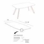 Tavolo Cucina in Fenix Stratificato e Alluminio Nero Made in Italy - Lingotto Viadurini