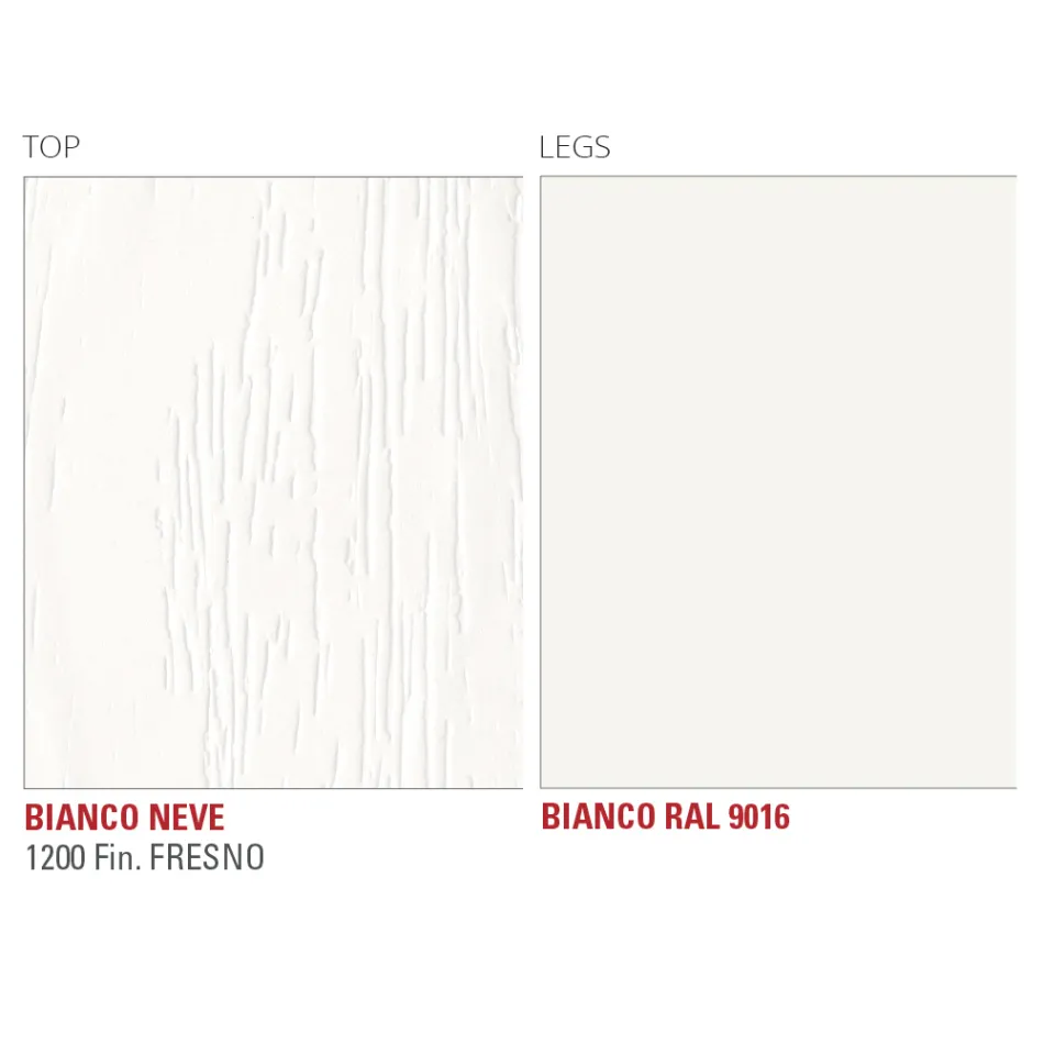 Tavolo Cucina in Hpl con Basamento in Metallo Made in Italy Pregiato - Pinocchio Viadurini