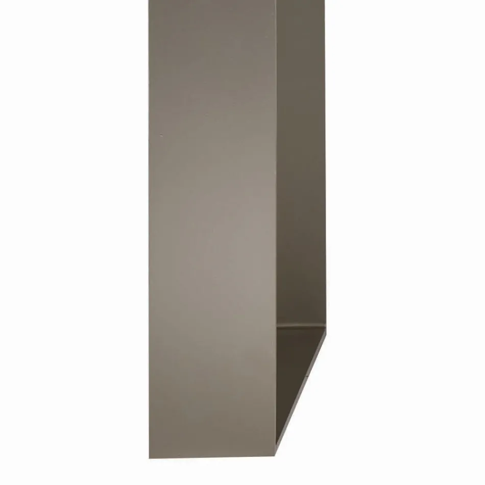 Tavolo Cucina in Mdf con Inserto in Legno Massello Made in Italy - Tusco Viadurini