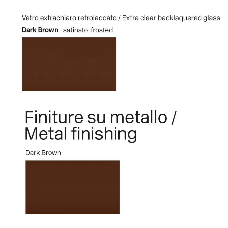Tavolo da 300 cm in Vetro con Base in Metallo di Design Made in Italy - Lunaria Viadurini