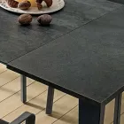 Tavolo da Cucina Allungabile in Ceramica Laminam Made in Italy Pregiato - Efisto Viadurini