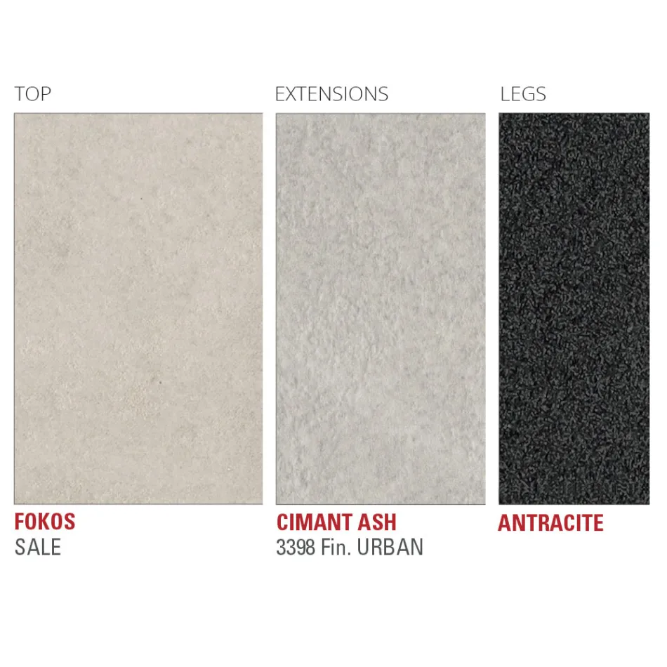 Tavolo da Cucina Allungabile in Ceramica Laminam Made in Italy Pregiato - Efisto Viadurini