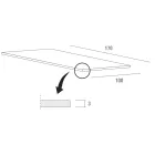 Tavolo da Cucina in Fenix e Metallo Bianco di Qualità Made in Italy - Carlino Viadurini