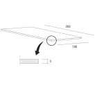 Tavolo da Cucina in Fenix e Metallo Bianco di Qualità Made in Italy - Carlino Viadurini