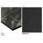 Tavolo da Cucina in Hpl con Base in Metallo Antracite Made in Italy - Aresto Viadurini