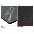 Tavolo da Cucina in Hpl con Base in Metallo Antracite Made in Italy - Aresto Viadurini