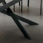 Tavolo da Cucina in Laminam con Struttura in Metallo Made in Italy - Carlino Viadurini