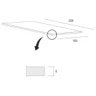 Tavolo da Cucina in Legno e Metallo Made in Italy, Alta Qualità - Dotto Viadurini