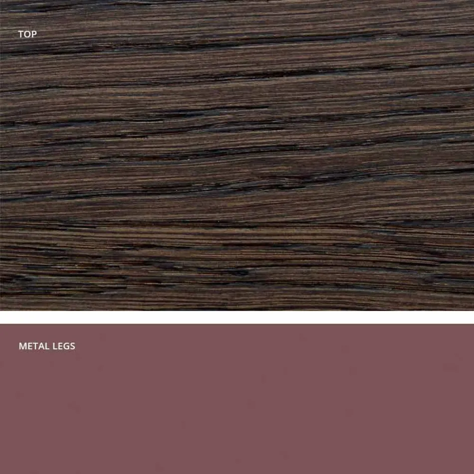 Tavolo da cucina in legno massellato di design made in Italy, Dionigi Viadurini