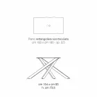 Tavolo da cucina in legno massellato di design made in Italy, Dionigi Viadurini