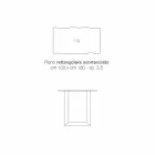 Tavolo da cucina in legno massellato e metallo made in Italy, Flora Viadurini