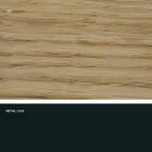 Tavolo da cucina in legno massellato e metallo made in Italy, Flora Viadurini