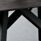 Tavolo da cucina in legno MDF e metallo fatto in Italia, Wilmer Viadurini
