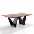Tavolo da Cucina in Mdf e Metallo di Design Moderno - Helene