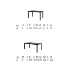 Tavolo da Esterno Allungabile a 250 cm in Metallo Made in Italy - Beverly Viadurini