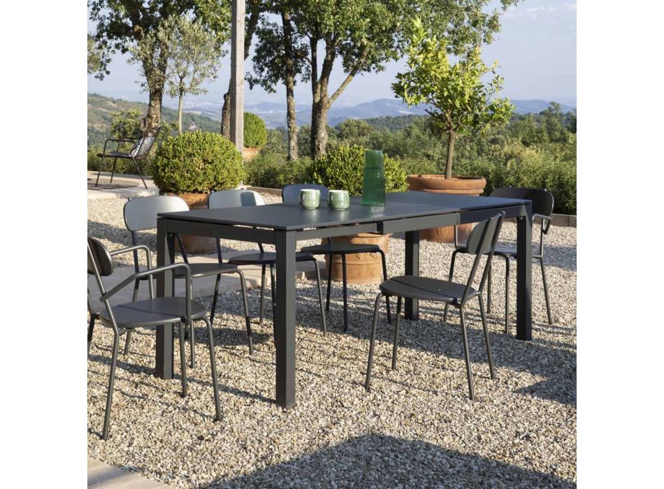 Tavolo da Esterno Allungabile a 250 cm in Metallo Made in Italy - Beverly Viadurini