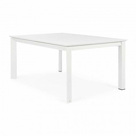 Tavolo da Esterno Allungabile Fino a 160 cm in Alluminio Homemotion - Andries Viadurini