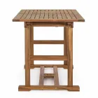 Tavolo da Esterno Allungabile Fino a 160 cm in Legno di Acacia - Cloud Viadurini