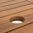 Tavolo da Esterno Allungabile Fino a 160 cm in Legno di Acacia - Cloud Viadurini