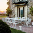 Tavolo da Esterno Allungabile Fino a 320 cm in Acciaio Zincato Made in Italy -Pearl  Viadurini