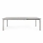 Tavolo da Esterno Allungabile in Alluminio Design Moderno Homemotion - Casper Viadurini