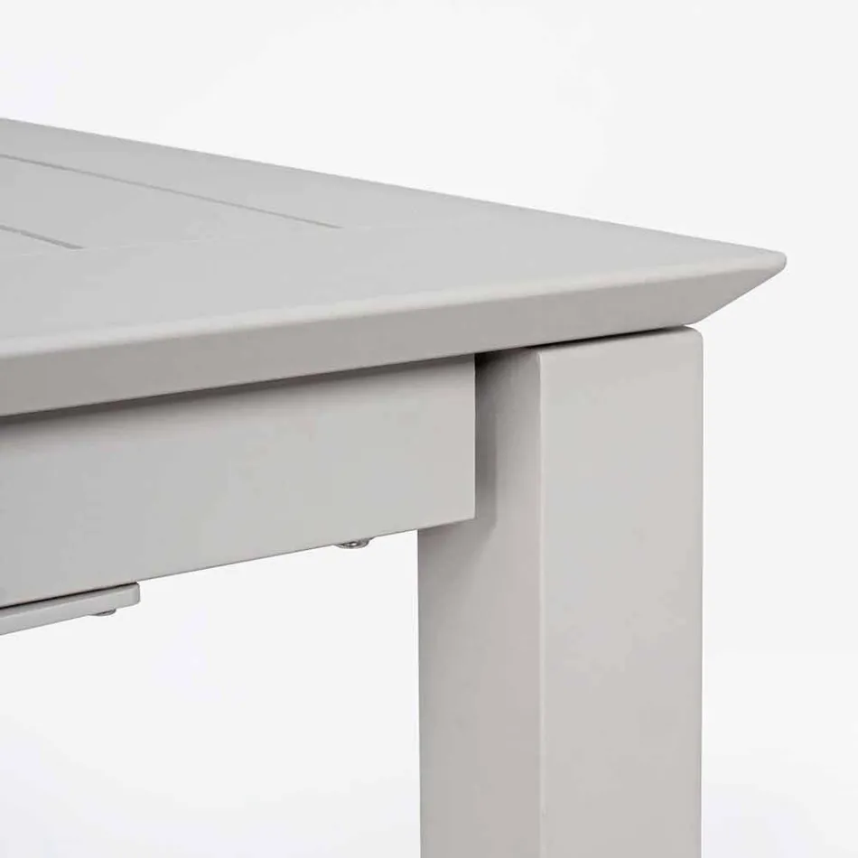 Tavolo da Esterno Allungabile in Alluminio Design Moderno Homemotion - Casper Viadurini