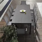 Tavolo da Esterno Allungabile in Alluminio Design Moderno Homemotion - Casper Viadurini