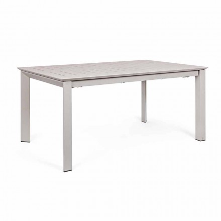 Tavolo da Esterno Allungabile in Alluminio Design Moderno Homemotion - Casper Viadurini