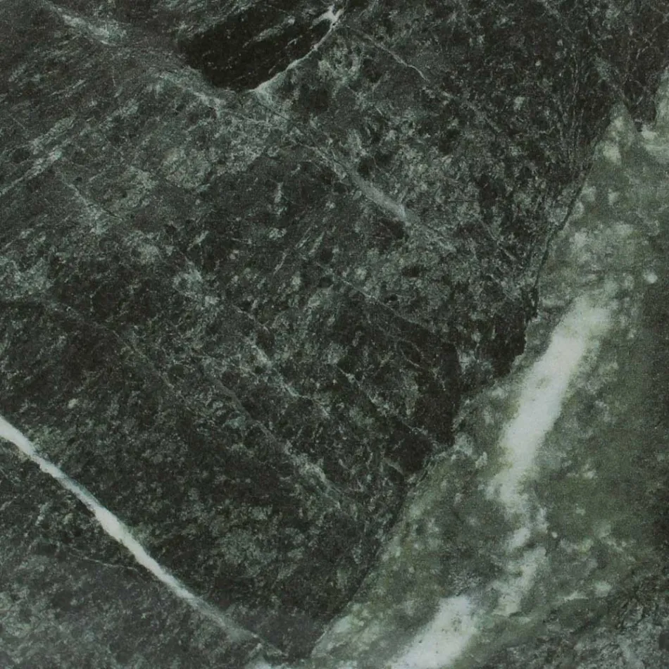 Tavolo da Esterno con Base in Legno e Piano in Ceramica Verde France - Infinity Viadurini