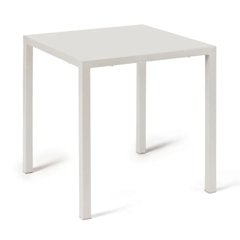 Tavolo da Esterno con Struttura in Acciao Zincato Realizzato in Italia - Azul  Viadurini