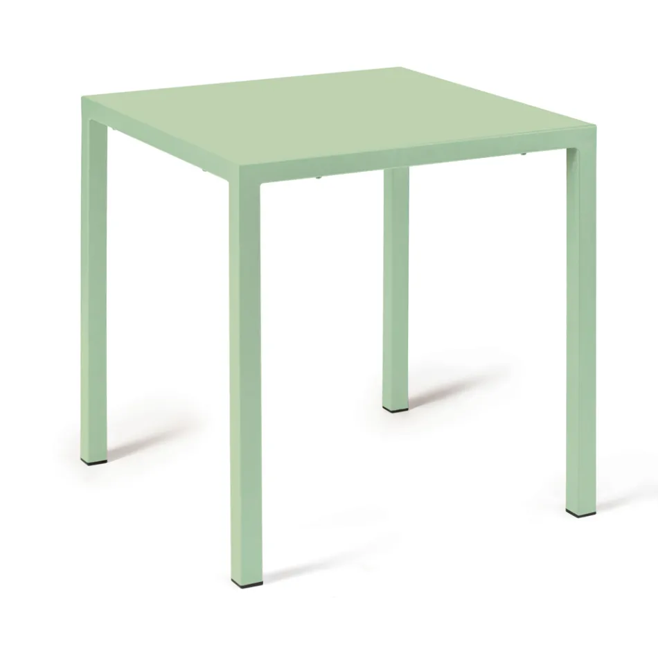 Tavolo da Esterno con Struttura in Acciao Zincato Realizzato in Italia - Azul  Viadurini