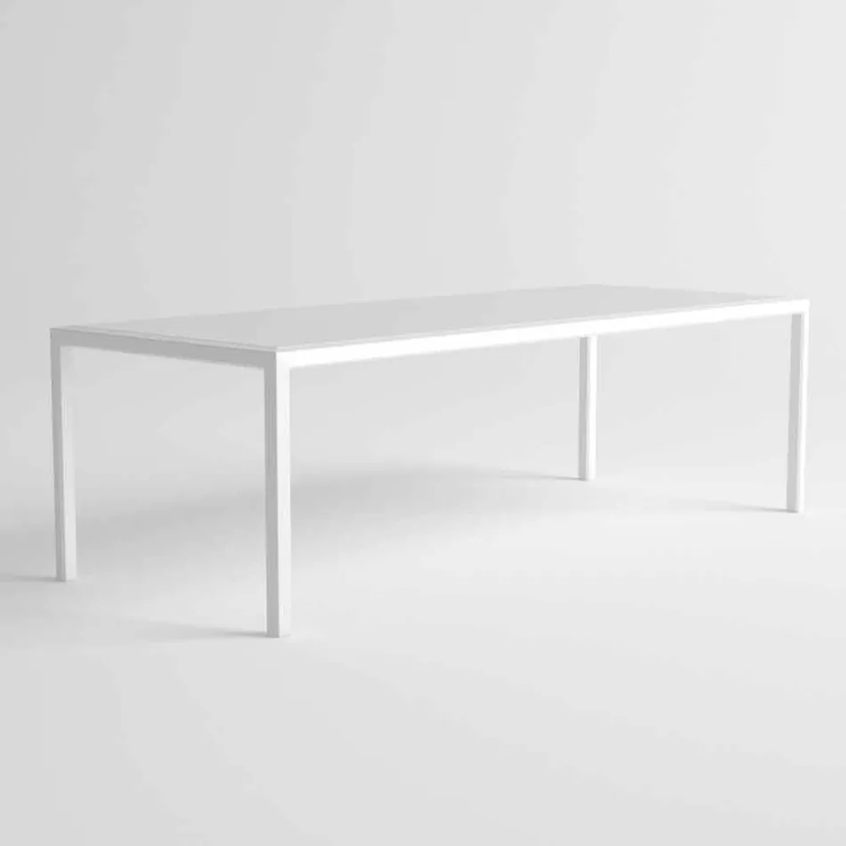 Tavolo da Esterno in Alluminio di Design Moderno per Giardino - Mississippi2 Viadurini