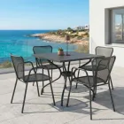 Tavolo da Esterno in Metallo Verniciato in Due Dimensioni Made in Italy - Lirion Viadurini