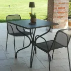 Tavolo da Esterno in Metallo Verniciato in Due Dimensioni Made in Italy - Lirion Viadurini