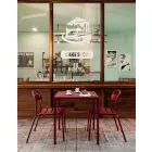 Tavolo da Esterno Quadrato in Lamiera Made in Italy - Benedict Viadurini