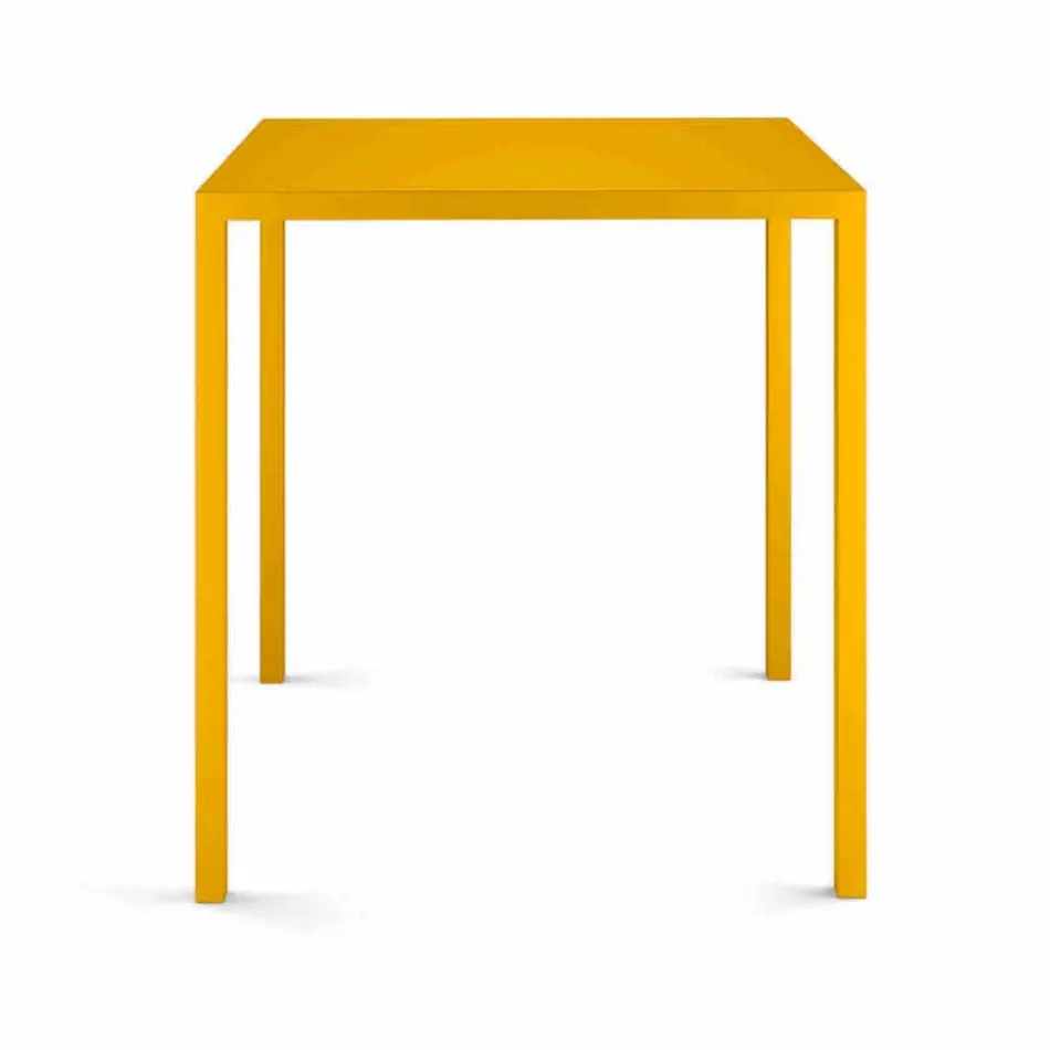 Tavolo da Esterno Quadrato in Lamiera Made in Italy - Benedict Viadurini