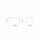 Tavolo da Esterno Rettangolare Autolivellante in Metallo Made in Italy - Binda Viadurini