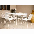 Tavolo da Giardino a Rete in Metallo da 180 cm Made in Italy - Lirion Viadurini