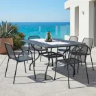 Tavolo da Giardino a Rete in Metallo da 180 cm Made in Italy - Lirion Viadurini